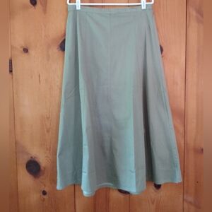 Denim&Co Cotton Panel Midi Skirt